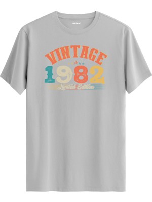 Colermi Echo Vintage Tişört 1982 Tarihli Doğum Günü Hediyesi Bisiklet Yaka  Vintage Tshirt