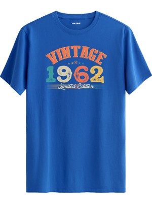 Colermi Echo Vintage Tişört 1962 Tarihli Doğum Günü Hediyesi Bisiklet Yaka  Vintage Tshirt