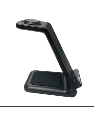 Holatec 3 In 1 Kablosuz Ultra Ince Alüminyum Döküm Sertleştirilmiş Cam 15W Hızlı Şarj