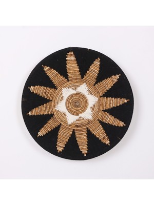 Mylamp Maya 60X13 cm Çap- Doğal Abaka Duvar Tabağı