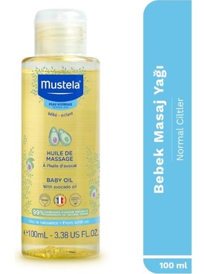 Mustela Bebek Masaj Yağı 100 ml Hızla Emilen Nemlendirici Rahatlatıcı Formül Yenidoğan Uyumlu