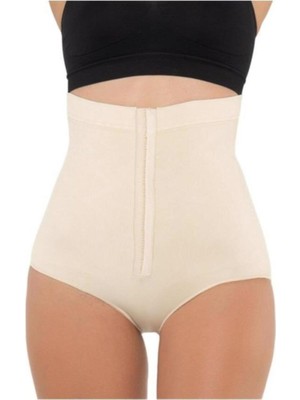 Kadın Ten Renk Ağraflı Yüksek Bel Slip Korse