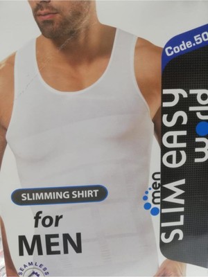 Men Slim Easy Erkek Korse Atlet Bir Beden Inceltir