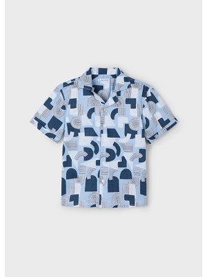 Mayoral 04-10 Yaş Erkek Çocuk Gömlek Şort Takım - Çok Renkli