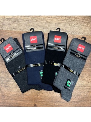 %95 Bambu Mevsimlik Erkek Çorap (12 Adet) 40-44