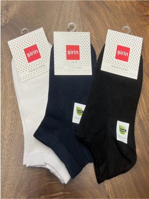 Koyu Renkler Bambu Patik  Çorap (12 Adet) 36-40 Numara