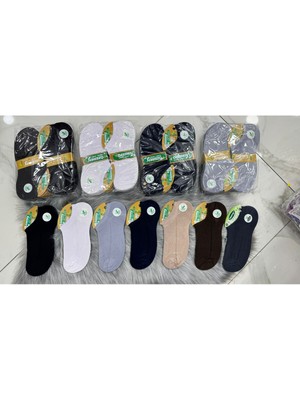 Iç Giyim Özeren Lüx Bambu Patik Erkek Çorap Ekonomik Paket (12 Adet)