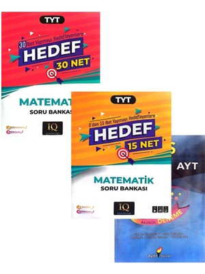 Paraf Yayınları Iq Serisi Tyt 15 Net+30 Net Matematik Soru Bankası-(Deneme Hediyeli)