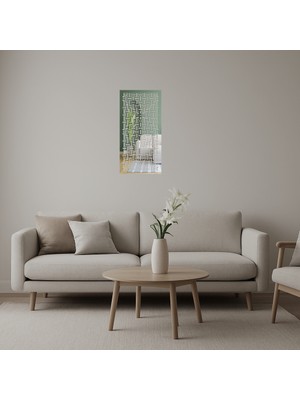 Abstrakt Sanat Motifli  Dekoratif Aynalı Tablo - UST5332-2790