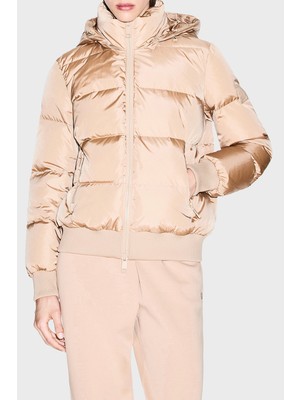 Armani Exchange Kapitoneli Regular Fit Sabit Kapüşonlu Mont Bayan Mont XW000228 AF12286 U1051