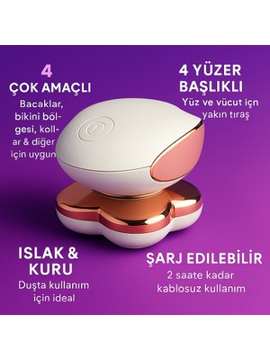 Kadın Epilasyon Cihazı – Elektrikli Tıraş Makinesi | Yüz, Dudak, Çene, Koltuk Altı, Bacak ve Vücut Için