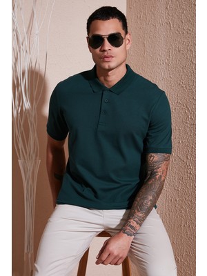 Buratti Pamuklu Regular Fit Düğmeli Polo Yaka T Shirt Erkek Polo Yaka T Shirt 5902127