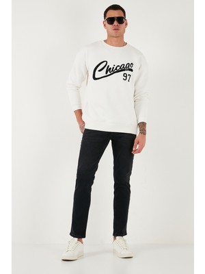 Buratti Pamuklu Regular Fit Normal Bel Boru Paça Jeans Erkek Kot Pantolon 2203C14PARMA