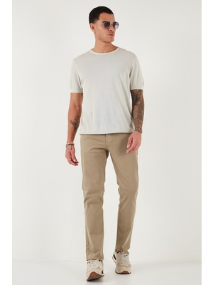 Buratti Pamuklu Comfort Fit Normal Bel Boru Paça Jeans Erkek Kot Pantolon 4412C19TEXAS