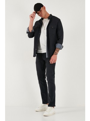 Buratti Pamuklu Regular Fit Normal Bel Boru Paça Jeans Erkek Kot Pantolon 2211C03PARMA