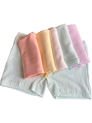 6 Adet Desenli Kız Çocuk Boxer Şort