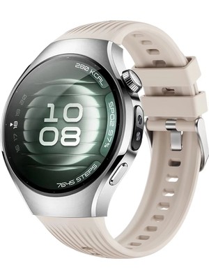 Forzacase Huawei Watch 5 46MM Lte ile Uyumlu Özel Tasarım Çizgili Tokalı Silikon Kordon Kayış FC1102