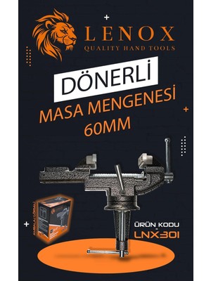 Dönerli Masa Mengenesi Mini 60 mm Tezgah Mengenesi Hobi Atölye Sabitleme Aparatı