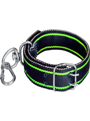 Alet Çantam Çift Tokalı Köpek Boyun Tasması Büyük Irk 83cm Kilitli Karabinalı Palaska Tasma