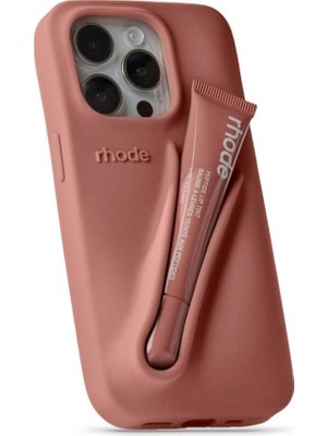 iPhone 13 Uyumlu “ Cam Hediye “ Rhode Summer Premium Silikon Lip Case Telefon Kılıfı + Ruj