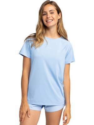 Bold Moves Kadın Mavi Günlük Stil T-Shirt ERJKT04112-BHG0