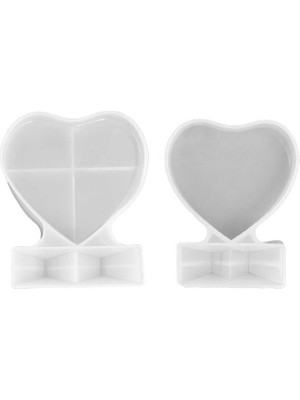 Epoksi Silikon Kalıp Resimlik Ayaklı Kalp Modeli