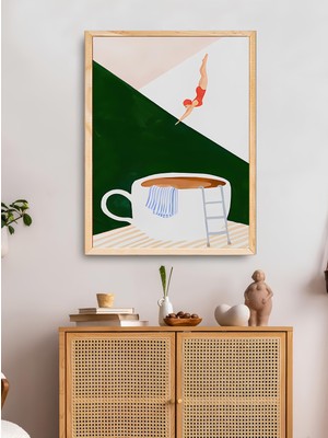 Tek Parça Salon Ofis Dekor Tablo Çerçeveli Tablo CHYN20