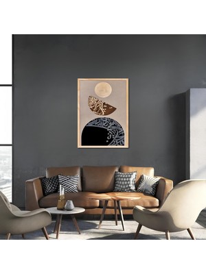 Tek Parça Salon Ofis Dekor Tablo Çerçeveli Tablo CYHN16