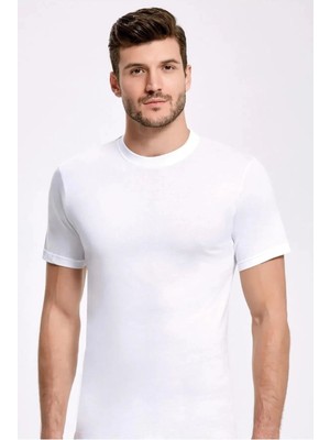 6 Adet %100 Pamuk Erkek Sıfır Yaka Fanila Atlet