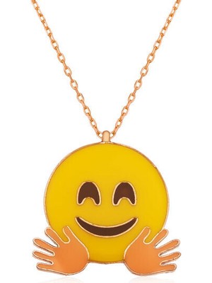 El Sallayan Emoji  925 Ayar Gümüş Kadın Kolye