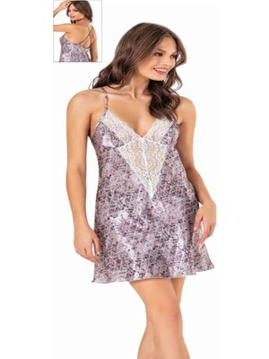 Iç Giyim Moongirl Saten Kısa Gecelik