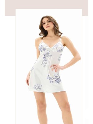 Iç Giyim Moongirl Saten Kısa Gecelik
