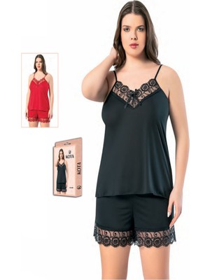 Giyim Kota Dantelli Büyük Beden Gecelik (Külot Hediyeli)