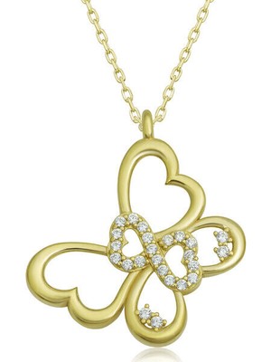 Kelebek Sonsuzluk 925 Ayar Gümüş Kolye