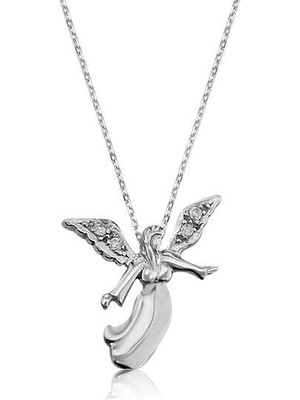 Anne Melek  925 Ayar Gümüş Kolye