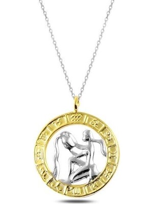 Kova Burcu 925 Ayar Gümüş Kolye