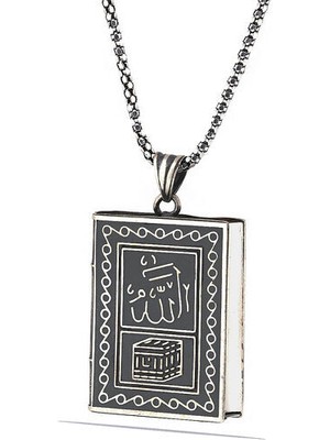 Içi Açıla Bilen Muhammet Muskalık 925 Ayar Gümüş Kolye