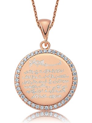 Ayetel Kursi Dualı 925 Ayar Gümüş Kolye