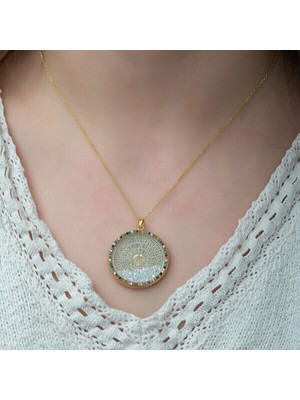 Mix Taşlı Esmaul Husna 925 Ayar Gümüş Kolye