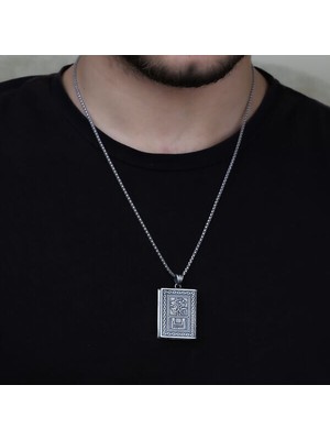 Içi Açıla Bilen Muhammet Muskalık Cevşen 925 Ayar Gümüş Kolye