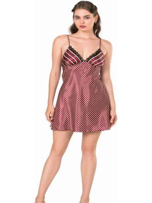 Iç Giyim Moongirl Saten Kısa Gecelik