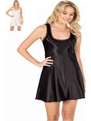 Iç Giyim Moongirl Saten Kısa Gecelik