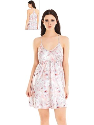 Iç Giyim Moongirl Saten Kısa Gecelik