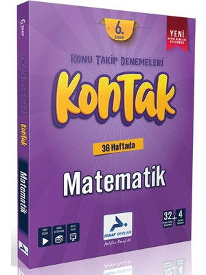Paraf Yayınları Paraf 6. Sınıf Kontak Matematik Konu Takip Denemeleri