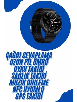 Akıllı Saat Yeni Nesil Üç Kordonlu Nabız Ölçer Çağrı Cevaplama
