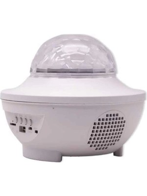 Çok Renkli Projektör Lamba Disko Topu Gece Lambası Kablosuz