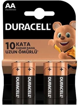 Duracell Alkalin Pil Aa 4'' Lü Paket