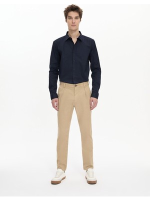 Basıc Gabardin Regular Bej Pantolon
