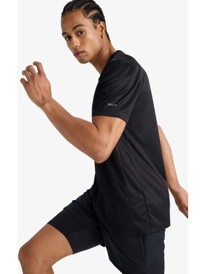 DeFacto Slim Fit Dar Kesim Bisiklet Yaka Çabuk Kuruyan Nefes Alabilen Esnek Kumaş Baskılı Sporcu Kısa Kollu Tişört E9318AX25AU