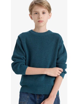 DeFacto Bisiklet Yaka Triko Kazak Erkek Çocuk F0959A825WN